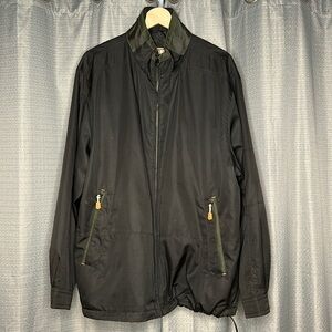 RFT RAINFOREST BLACK RAIN JACKET WITH ZIPPER FRONT